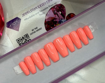 Meloen |  gelkleuring | Juwelennagels