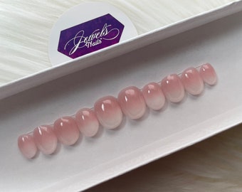 Pink and white Babyboomer | reusable | hard gel | not polish | gel overlay | Jewels nails