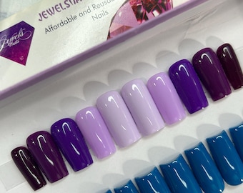 The Purples | Please choose the right price for ONE SIZE or buy 2 quantities to equal to 1 One size | Jewels Nails