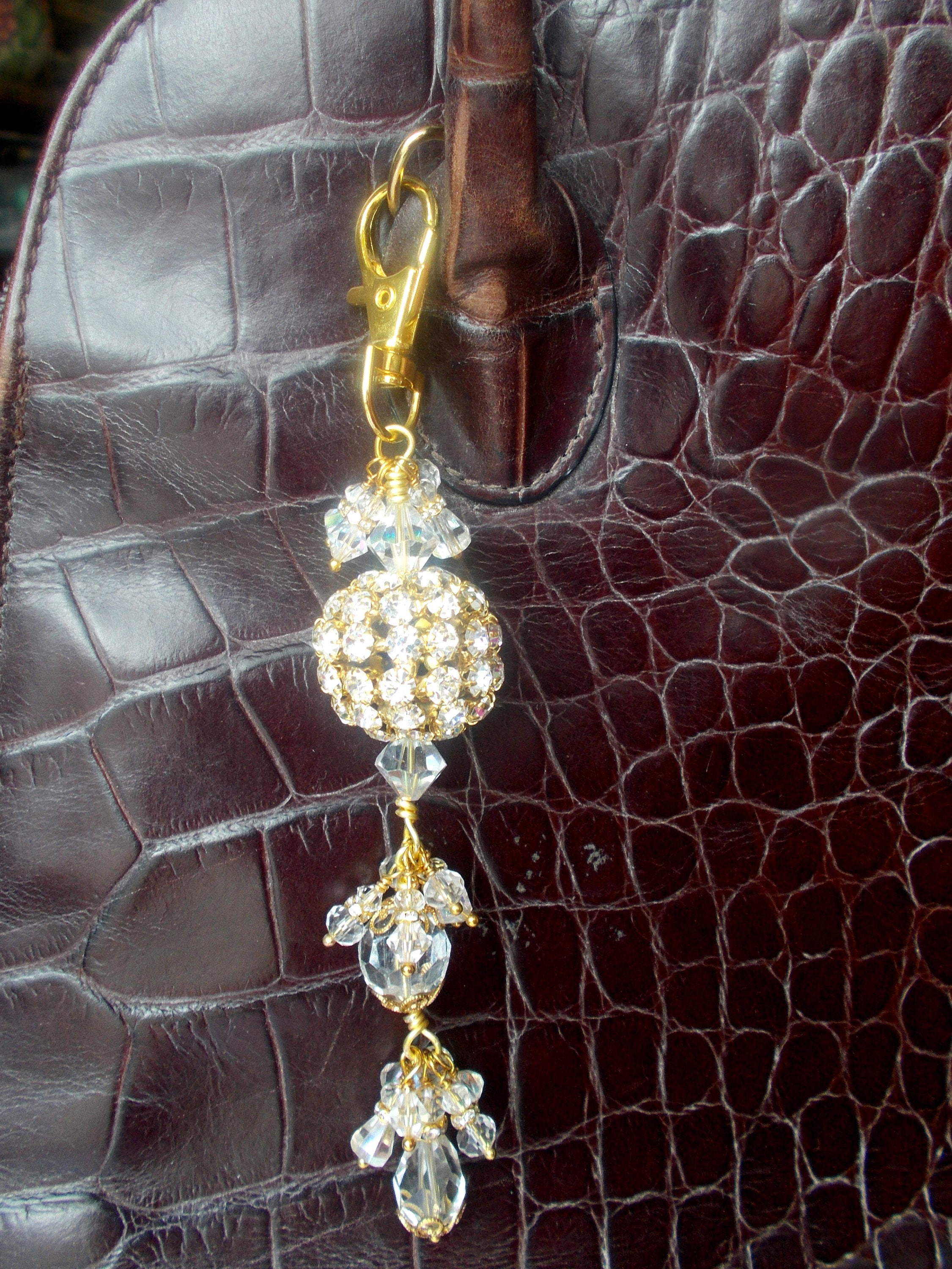 Gold handbag charm cheap