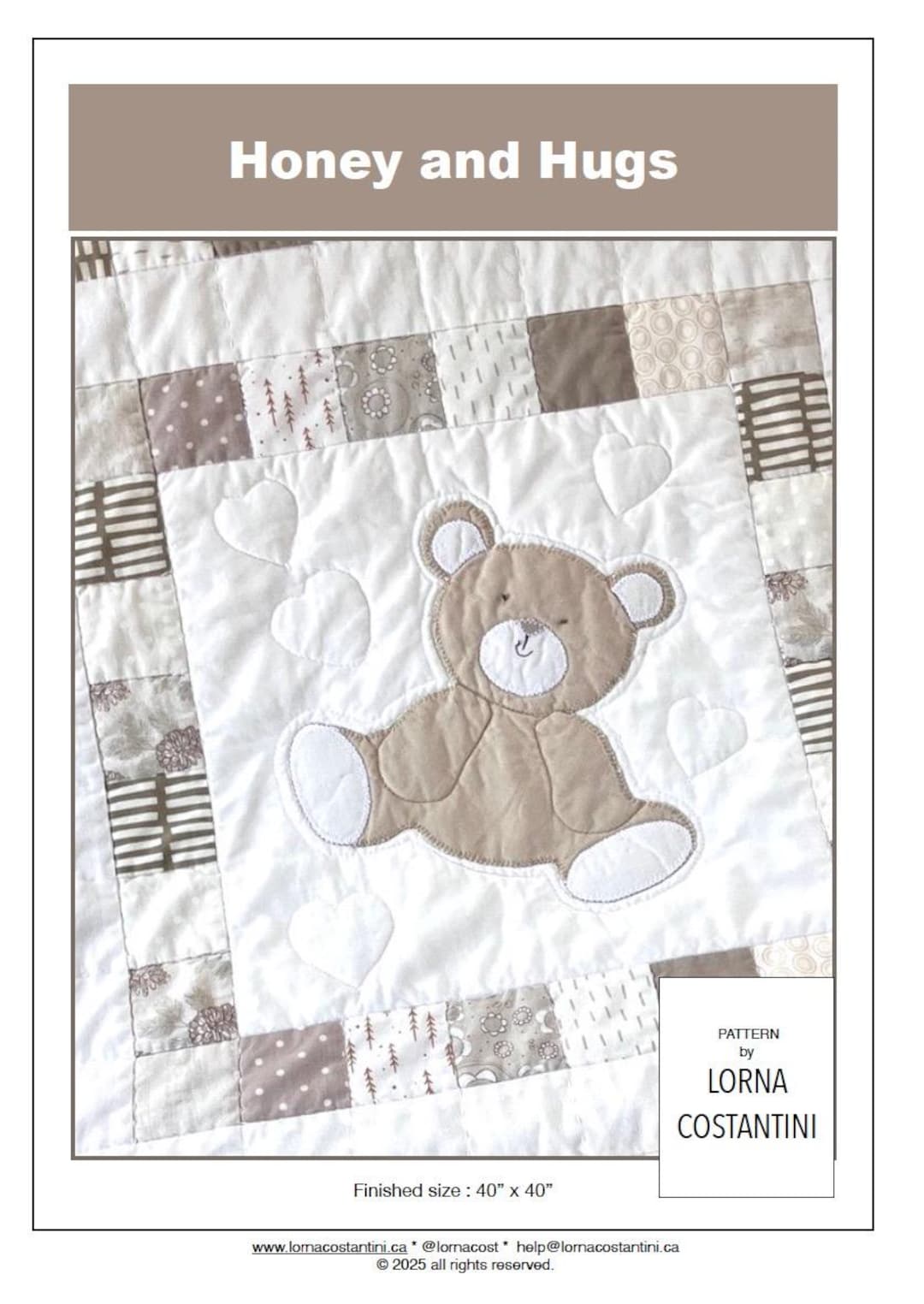 Honey and Hugs Quilt Pattern - Etsy