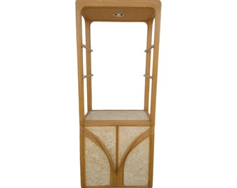 Etagere crayon style Maitland-Smith en rotin roseau