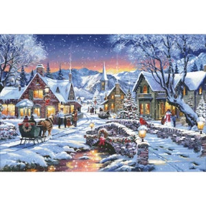 Tinsel Town Digital PDF Counted Cross Stitch Pattern