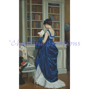 In The Library Digital PDF Counted Cross Stitch Pattern