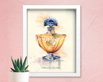 Guerlain Shalimar Watercolor Illustration Art Print (Digital Download)