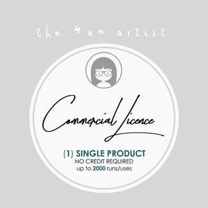 Commercial License for (1) Single product