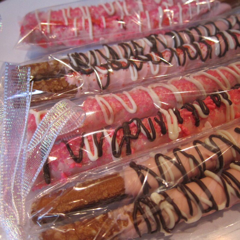 One dozen cellophane bags for wrapping pretzel rods oreos Etsy