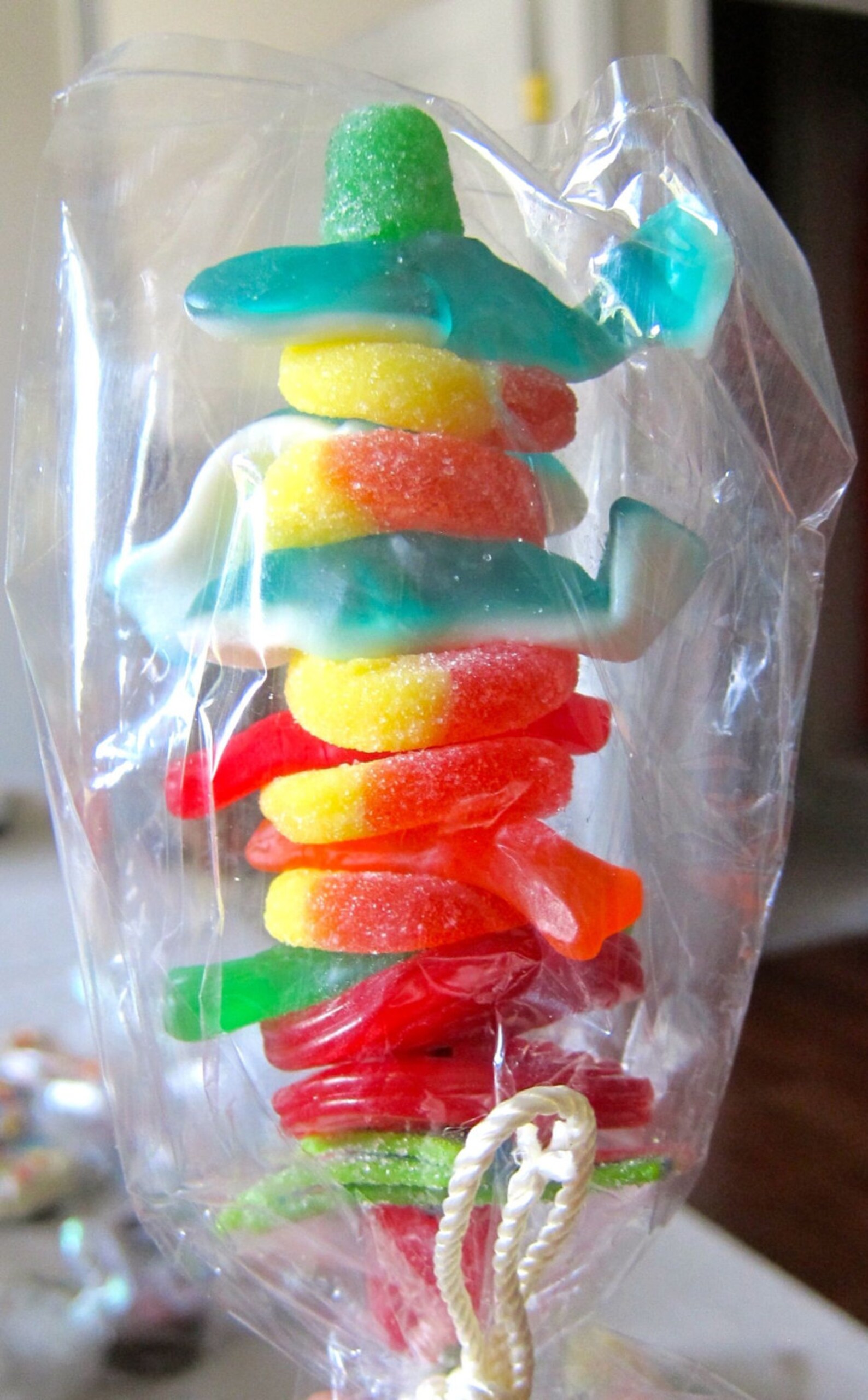 One Dozen Gummy Sweet Chewy Candy Kabobs Children's Etsy