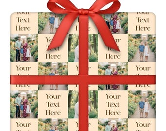 Personalized Picture Perfect Wrapping Paper | Upload Your Photo for a Custom Gift Wrap | 24” W