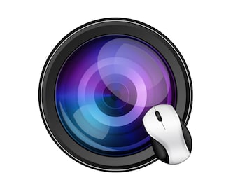 Mouse Pad Camera Lens Round