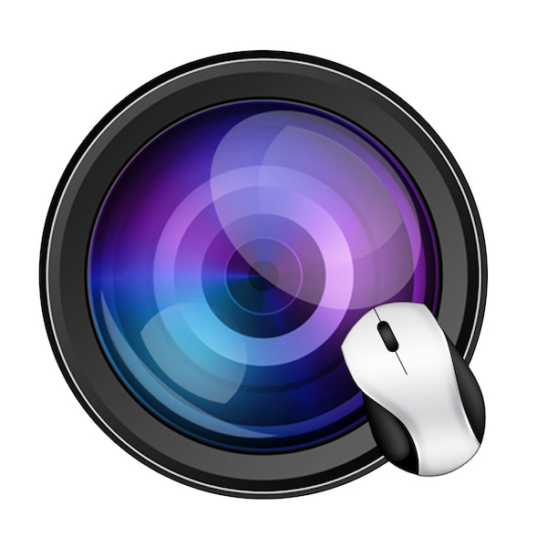 Mouse Pad Camera Lens Round