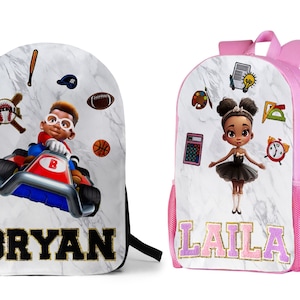 Personalized Backpack Custom Name Patches - Toddler, Big Kids, Grade School