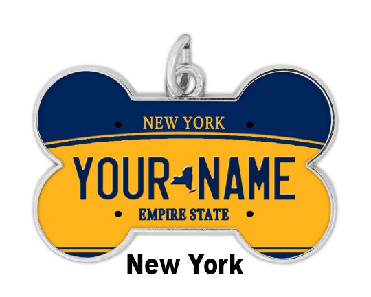  New York Driver License Custom Dog Tag for Pets and