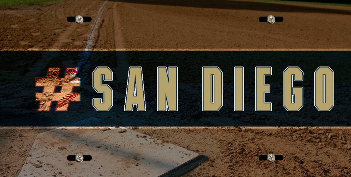 Hashtag San Diego SanDiego Baseball Team Car Vehicle