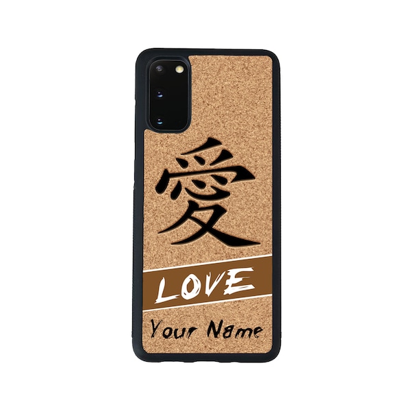 Personalized Custom Name Chinese Symbol Love On Sea Sand Phone Samsung Galaxy s22 s23 5G FE A23 A24 A53 A54 Plus Ultra Flip Fold 3 4 5