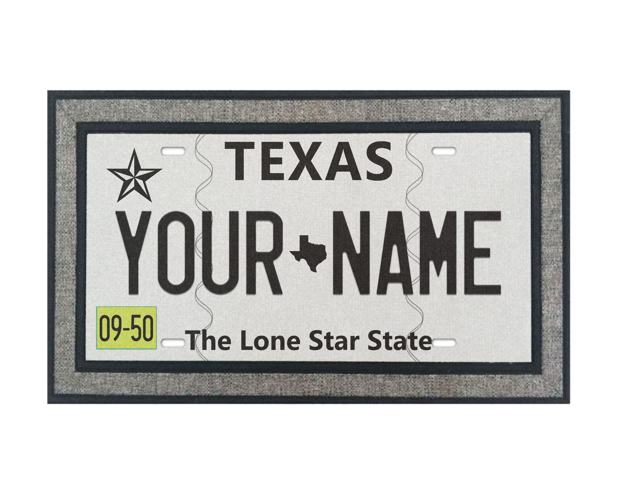 Personalized Custom Name Texas State License Plate 18x30 Etsy