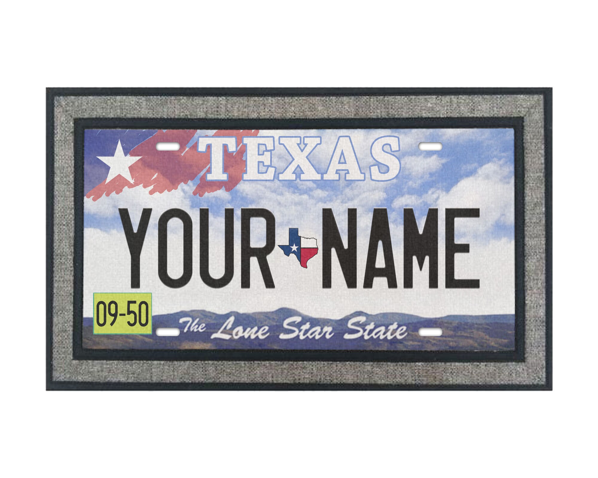 Personalized Custom Name Texas State License Plate 18x30 Etsy