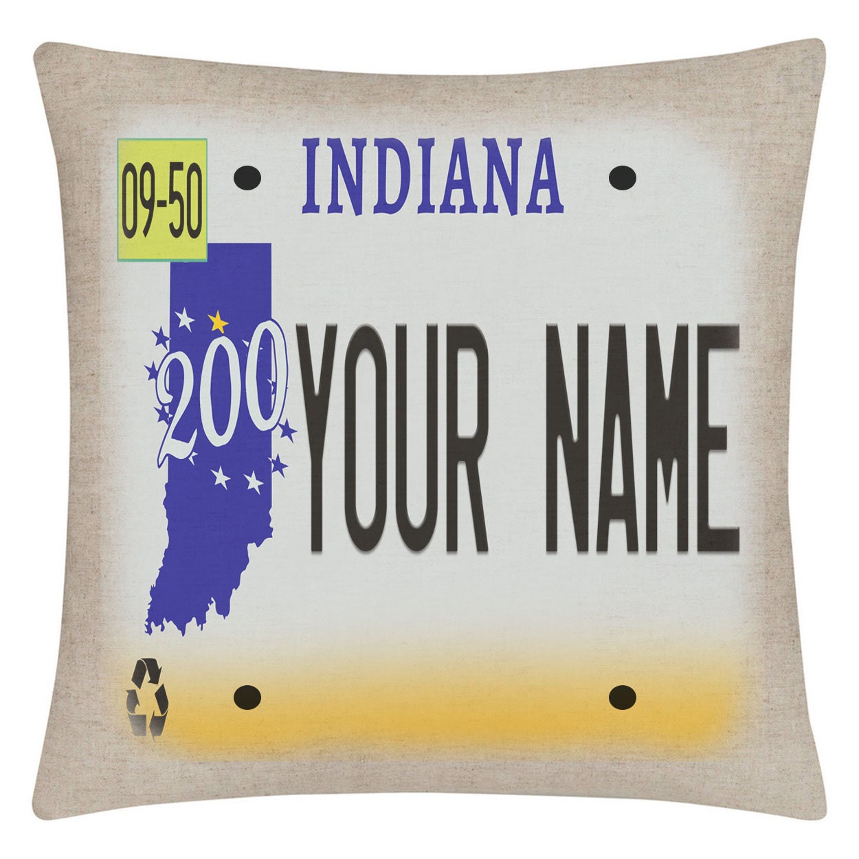 Personalized Custom Name State Indiana License Plate Etsy