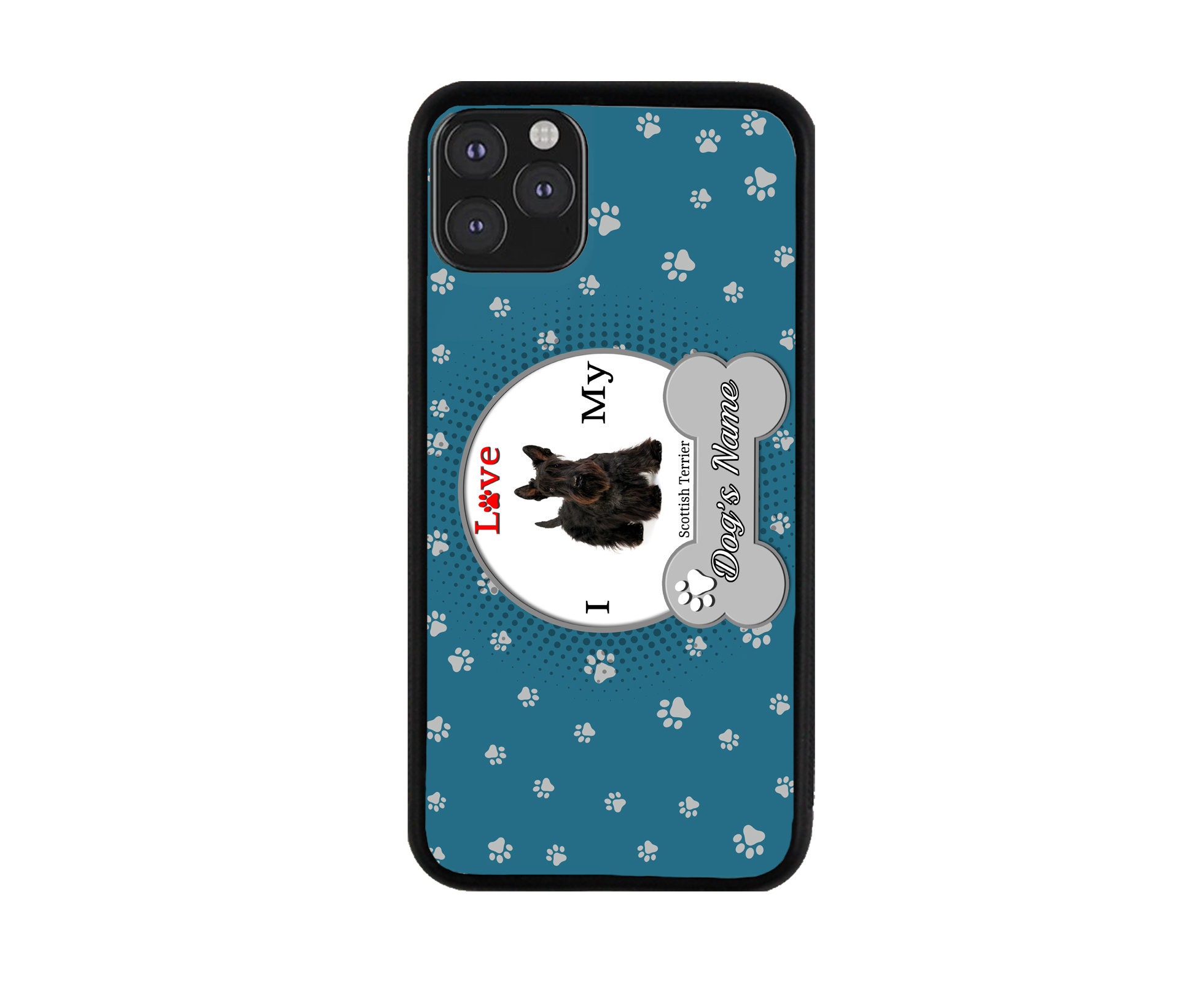 Scottish Terrier Phone Case Wallet - Blue Scottish Terrier Phone Case Wallet - Blue