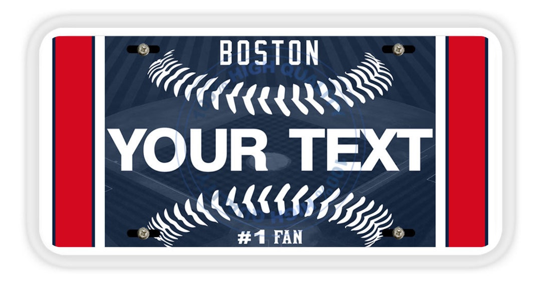 Personnalisé nom personnalisé Baseball équipe Boston étiquette Etsy
