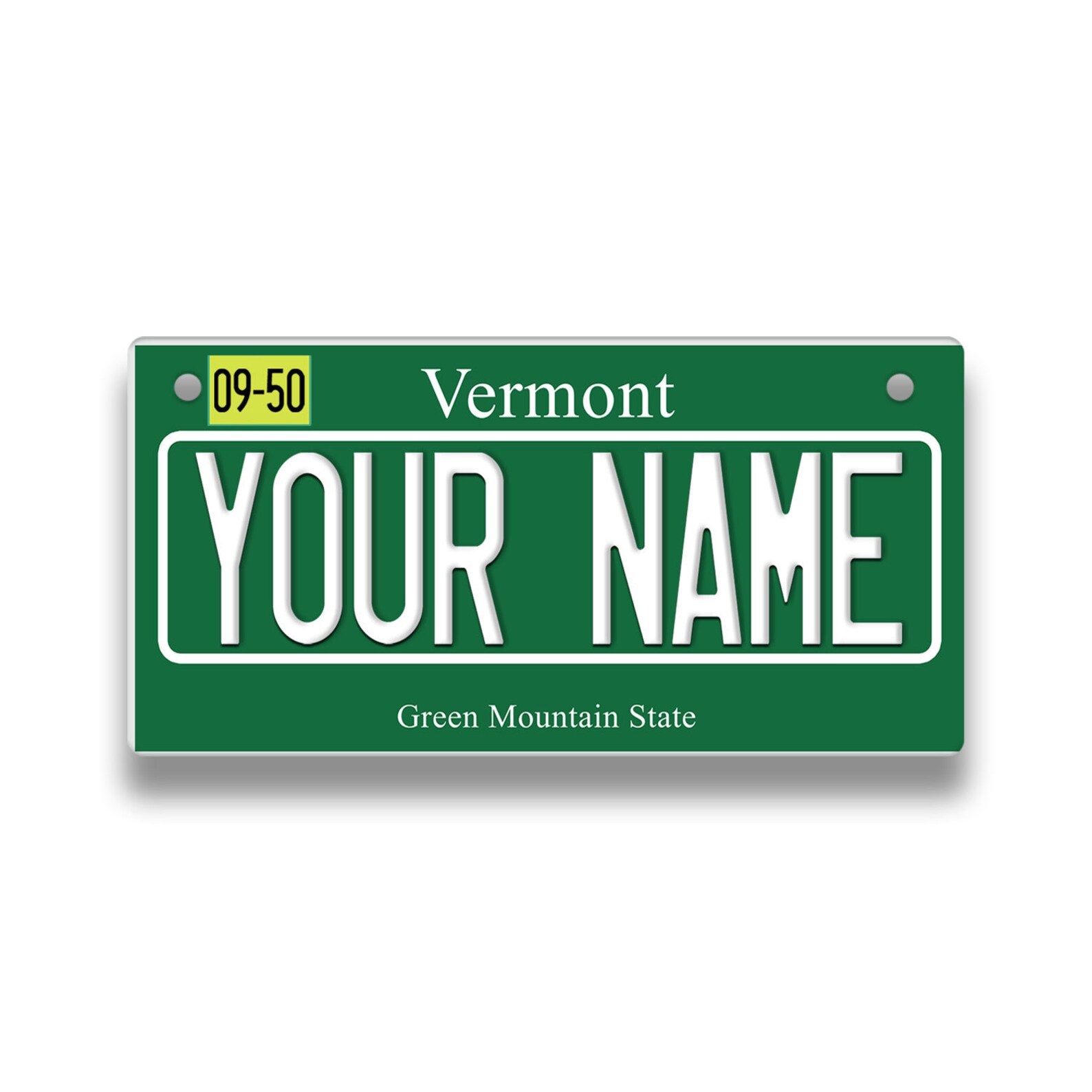 Personalized Custom Vermont State License Plate Tag Vehicle Etsy