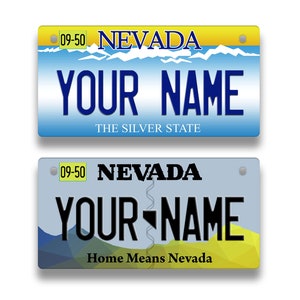 Nummernschild Custom Nevada State Nummernschild Vanity Tag - Fahrzeug Fahrrad Motorrad Golf Cart Moped