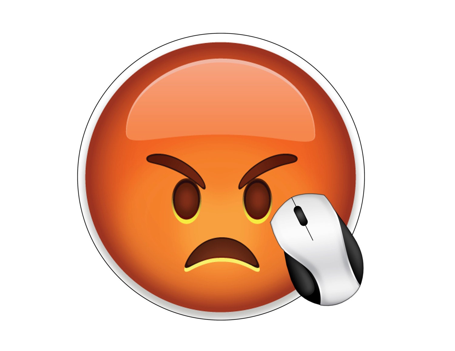 Buy Mouse Pad Emoji Angry Round Online in India - Etsy Buy Mouse Pad Emoji Angry Round Online in India - Etsy