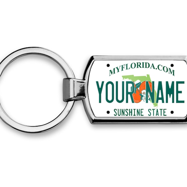 Custom Florida License Plate Etsy