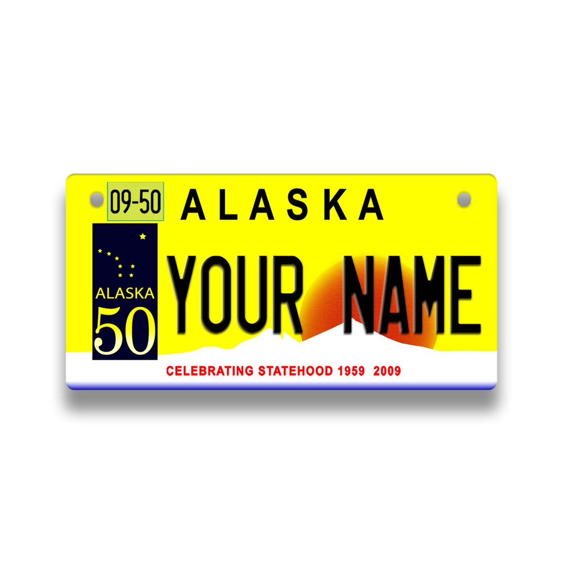 Personalized Custom Name Alaska State License Plate Tag Etsy Ireland