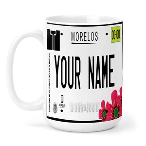 Personalisierte Tasse Name Mexiko Morelos 15 Unzen Keramikbecher