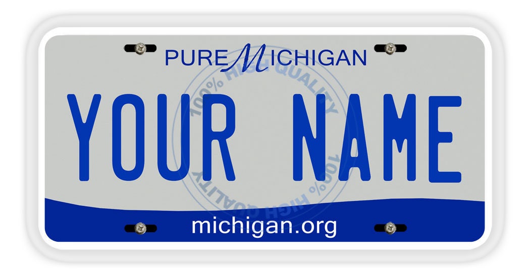 Personalized Custom Name 2016 Michigan State License Plate Tag Etsy