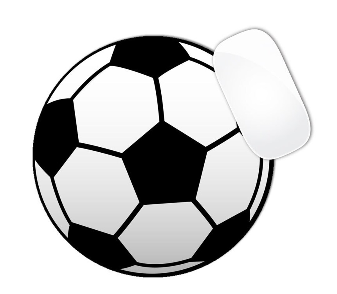 Mouse Pad Animated Soccer Ball Round Etsy