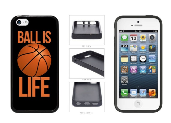 Ball Is Life With Basketball Phone Case Iphone 5 6 7 8 X 11 Etsy