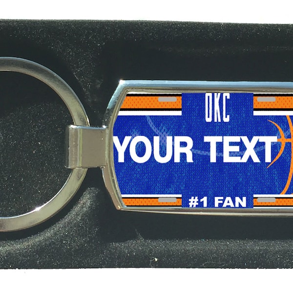 Oklahoma License Plate Keychain Etsy