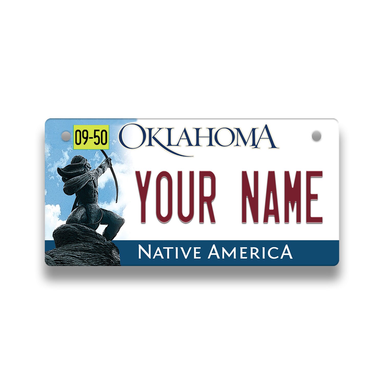 Personalized Custom Oklahoma State License Plate Tag Etsy