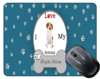 Mouse Pad 7.9x9.9 inches/20x25cm Brittany Spaniel Mans Best Friend Mouse Mat Mouse Pad 7.9x9.9 inches/20x25cm Brittany Spaniel Mans Best Friend Mouse Mat