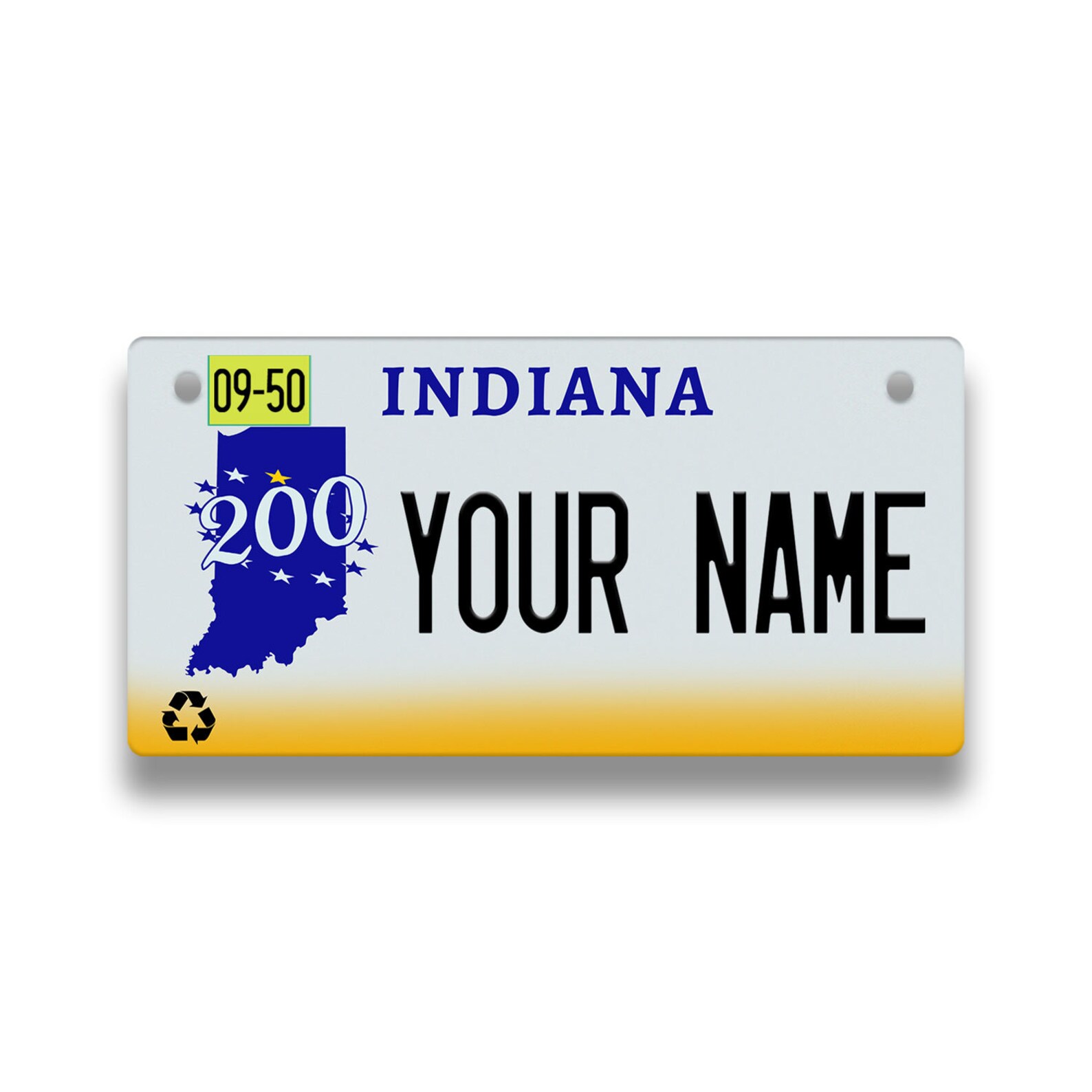 Personalized Custom Indiana State License Plate Tag Vehicle | Etsy