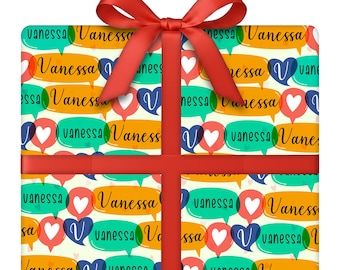 Personalized Say It Your Way Wrapping Paper | Gift Wrap with Custom Text | 24” W