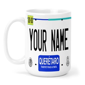 Personalized Mug Custom Name Mexico Queretaro 15oz Ceramic Mug