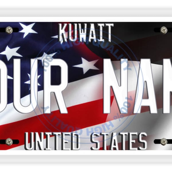 Kuwait License Plates Etsy