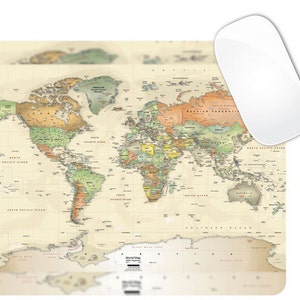 Alfombrilla de ratón World Map Square