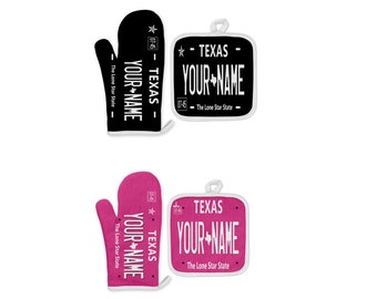 Personalized Custom Texas State Pink Blackout Holiday 2021 License Plate 15oz Ceramic Mug 18oz Travel Mug