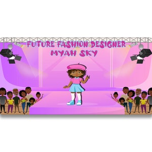 Personalisierter Kennzeichen Custom Future Fashion Designer African American Girl Vanity Tag - Fahrrad Motorrad Golf Cart Moped