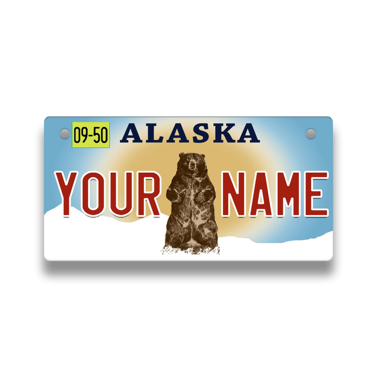 Personalized Custom Name Alaska State License Plate Tag Etsy Ireland