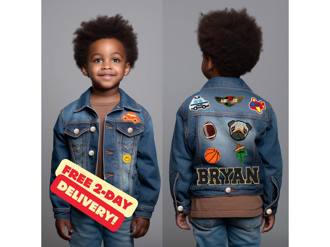 LIMITED EDITION Boys Personalized Custom Name Denim Jacket LIMITED EDITION Boys Personalized Custom Name Denim Jacket