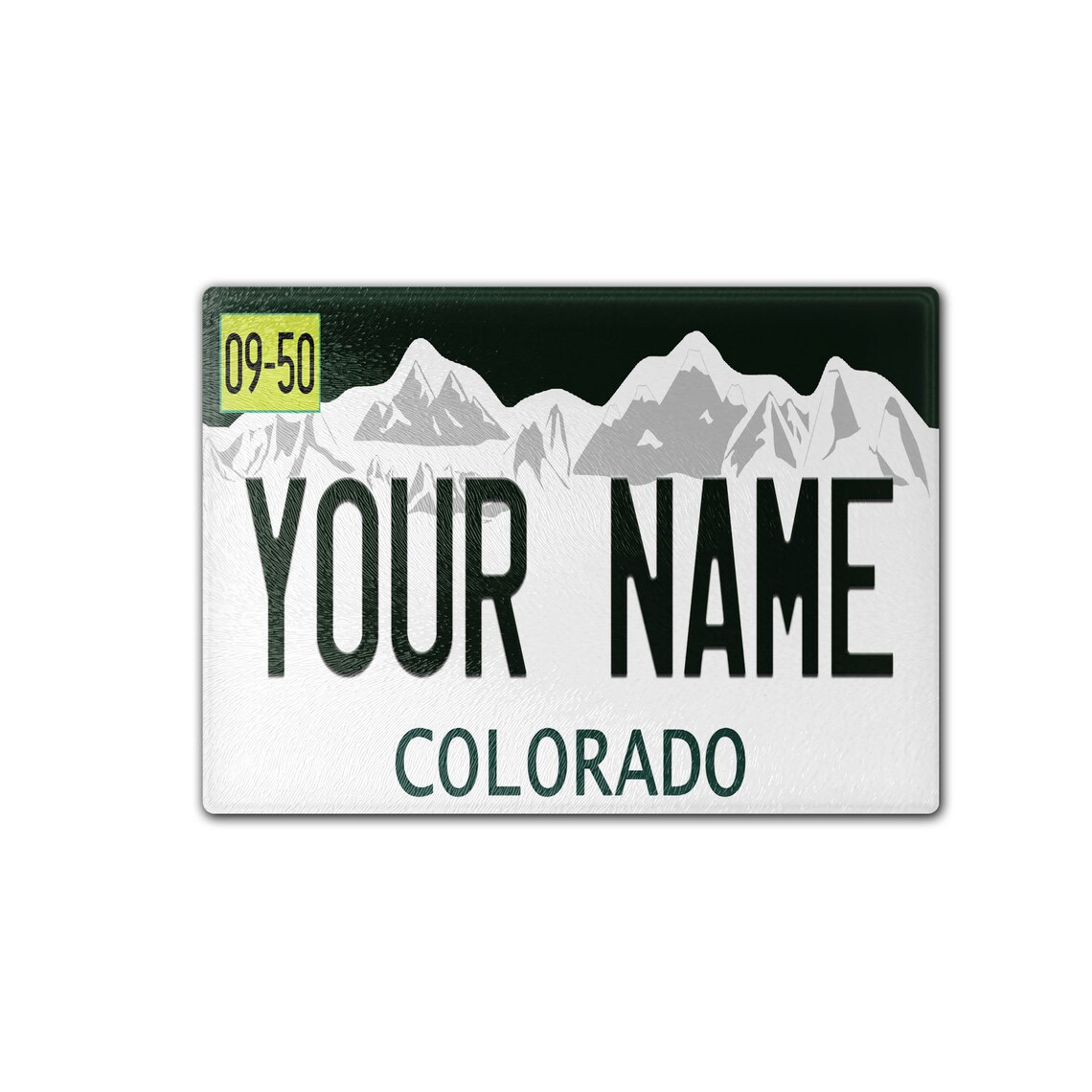 Personalized Custom Name Colorado State License Plate Glass Etsy