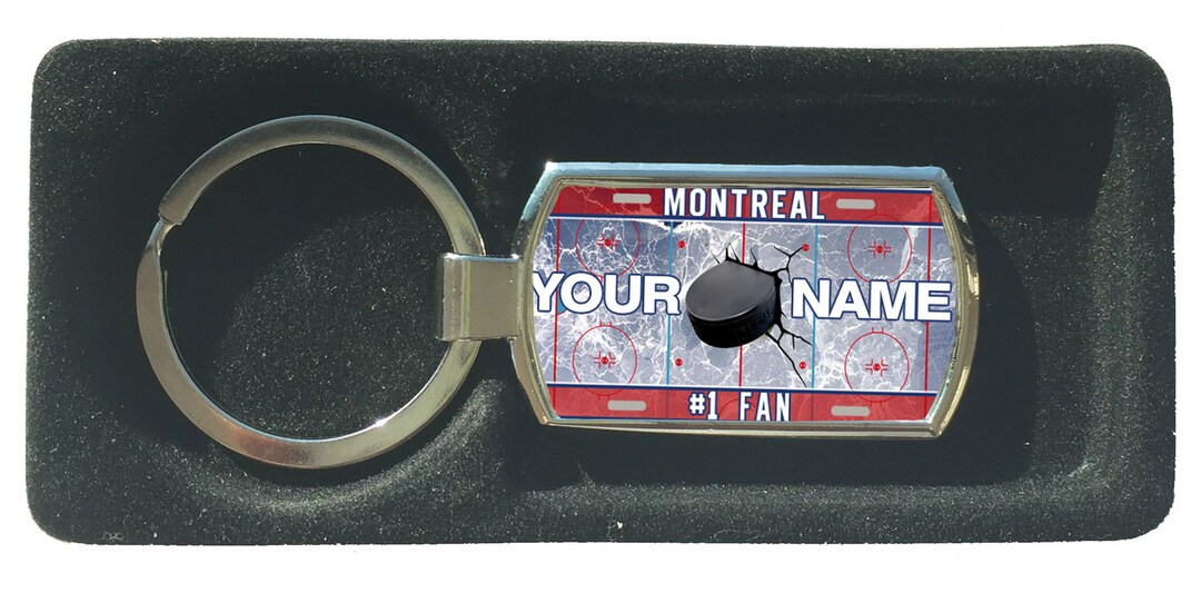 Personalized Keychain Custom Name Hockey Team License Plate Montreal