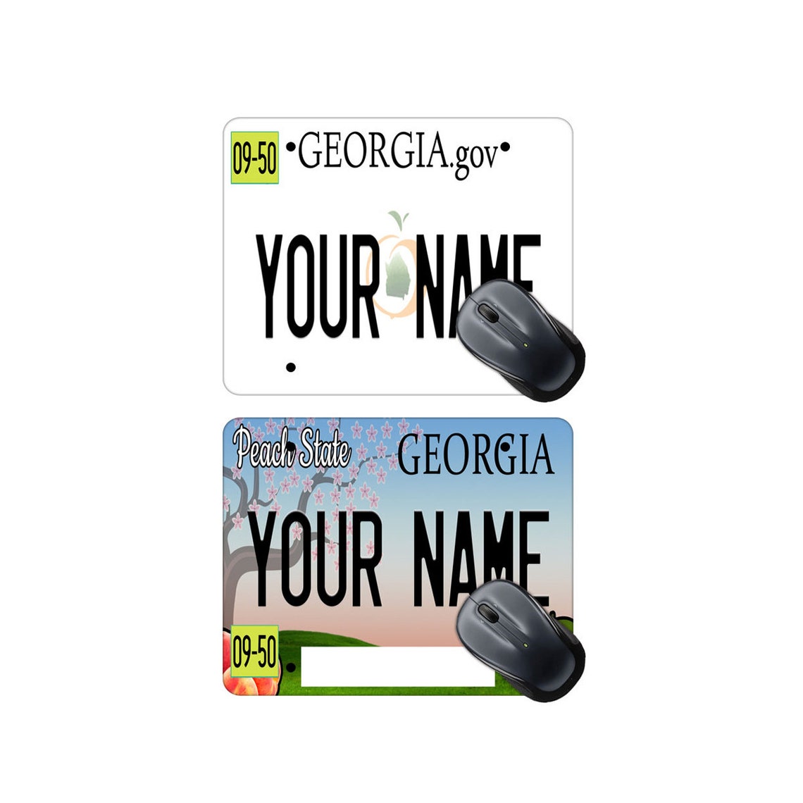 Personalized Custom License Plate Square Mouse Pad Etsy