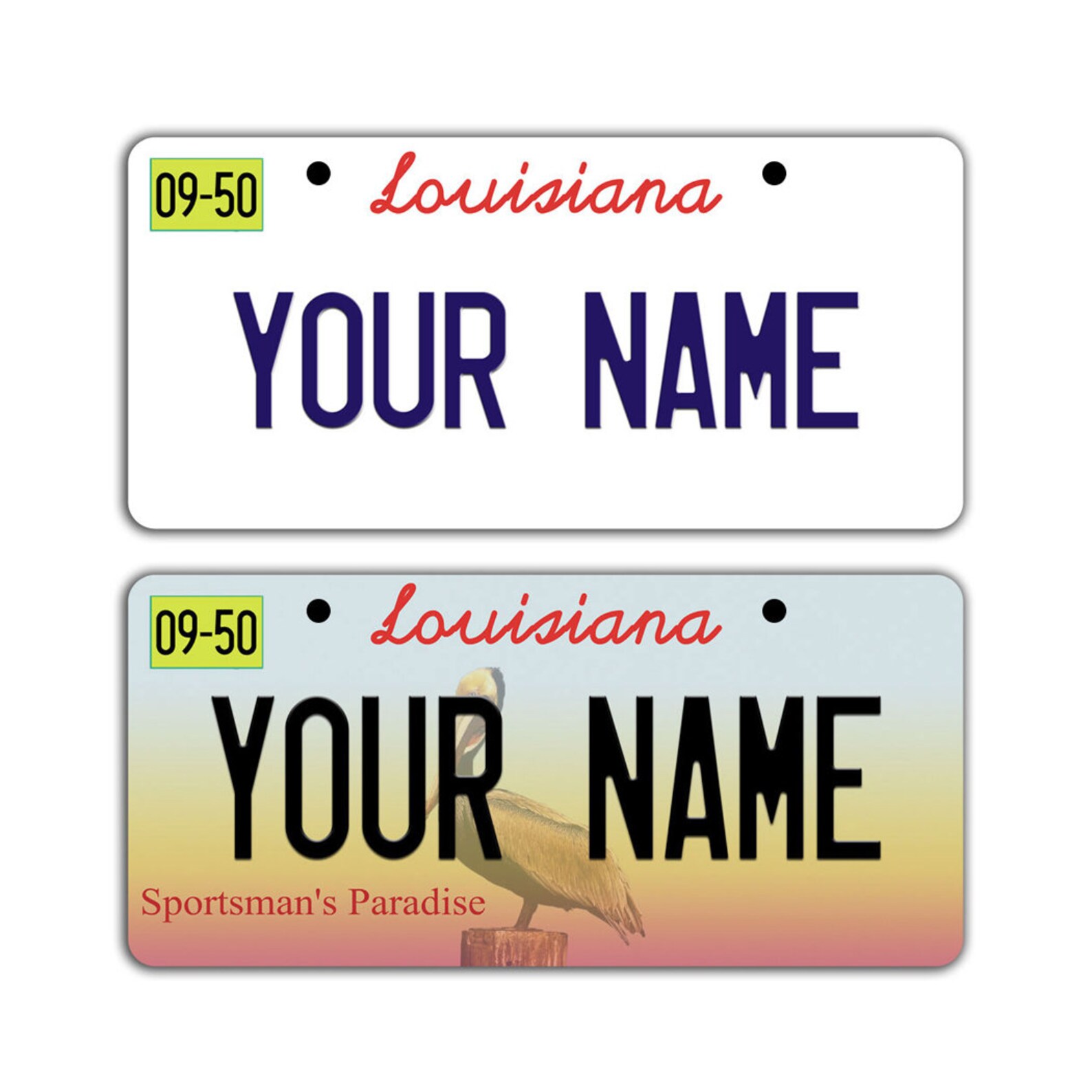 Personalized Custom Name Louisiana State License Plate Tag Etsy
