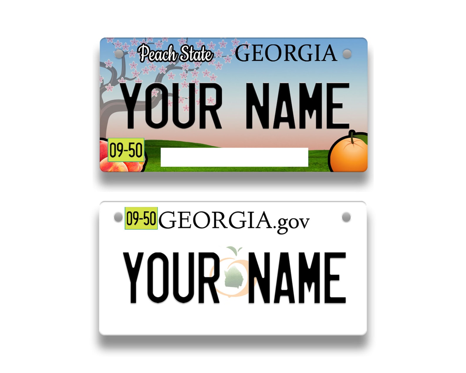 personalized-custom-name-georgia-state-license-plate-tag-etsy